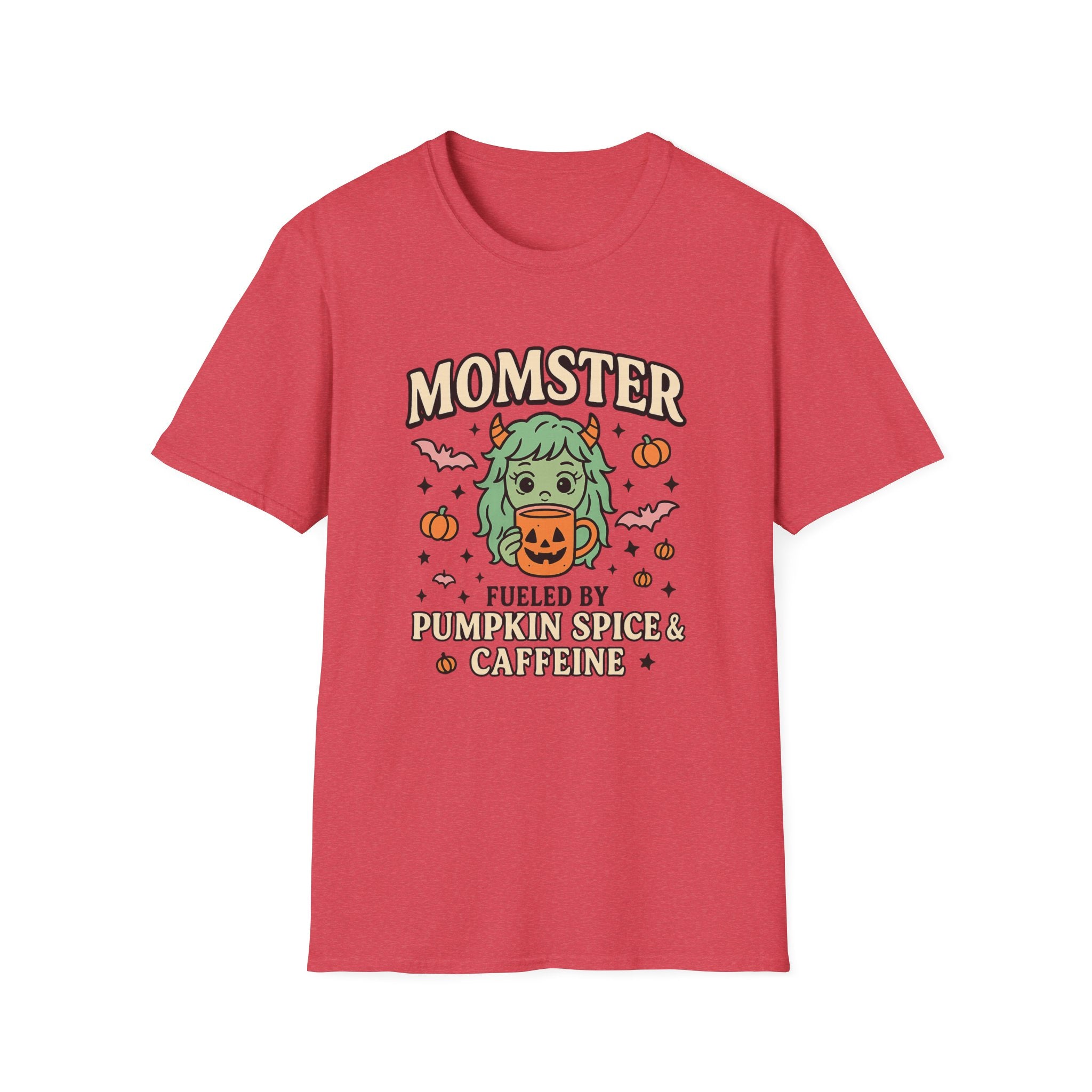 Momster Fueled by Pumpkin Spice & Caffeine – Halloween T-Shirt