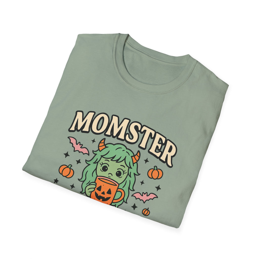 Momster Fueled by Pumpkin Spice & Caffeine – Halloween T-Shirt