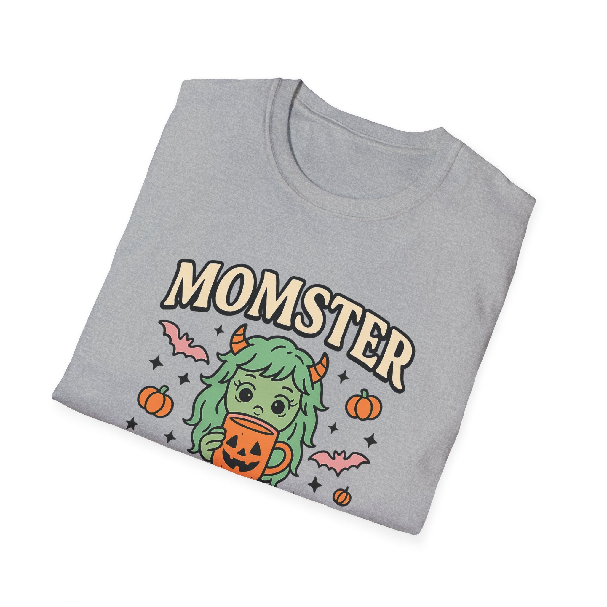 Momster Fueled by Pumpkin Spice & Caffeine – Halloween T-Shirt