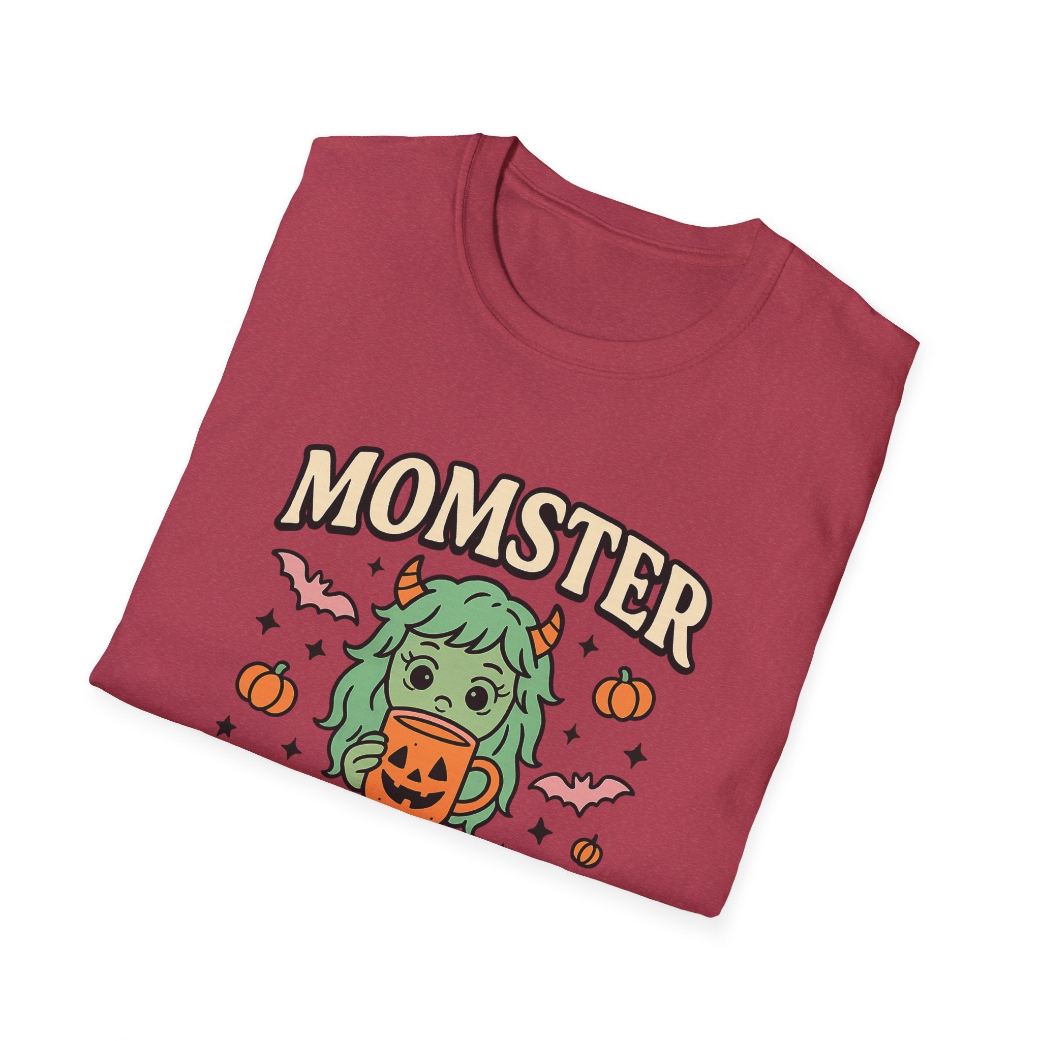 Momster Fueled by Pumpkin Spice & Caffeine – Halloween T-Shirt