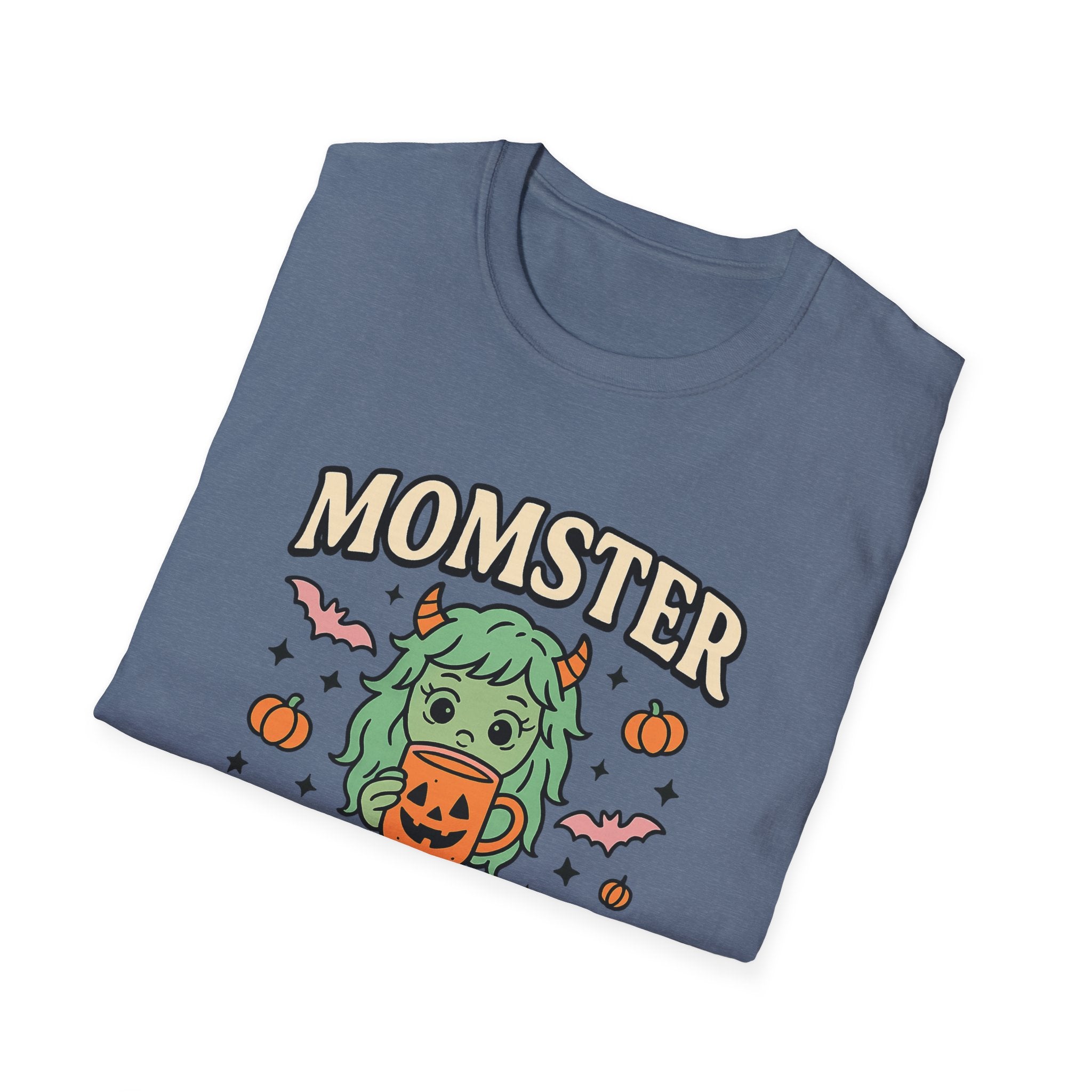 Momster Fueled by Pumpkin Spice & Caffeine – Halloween T-Shirt