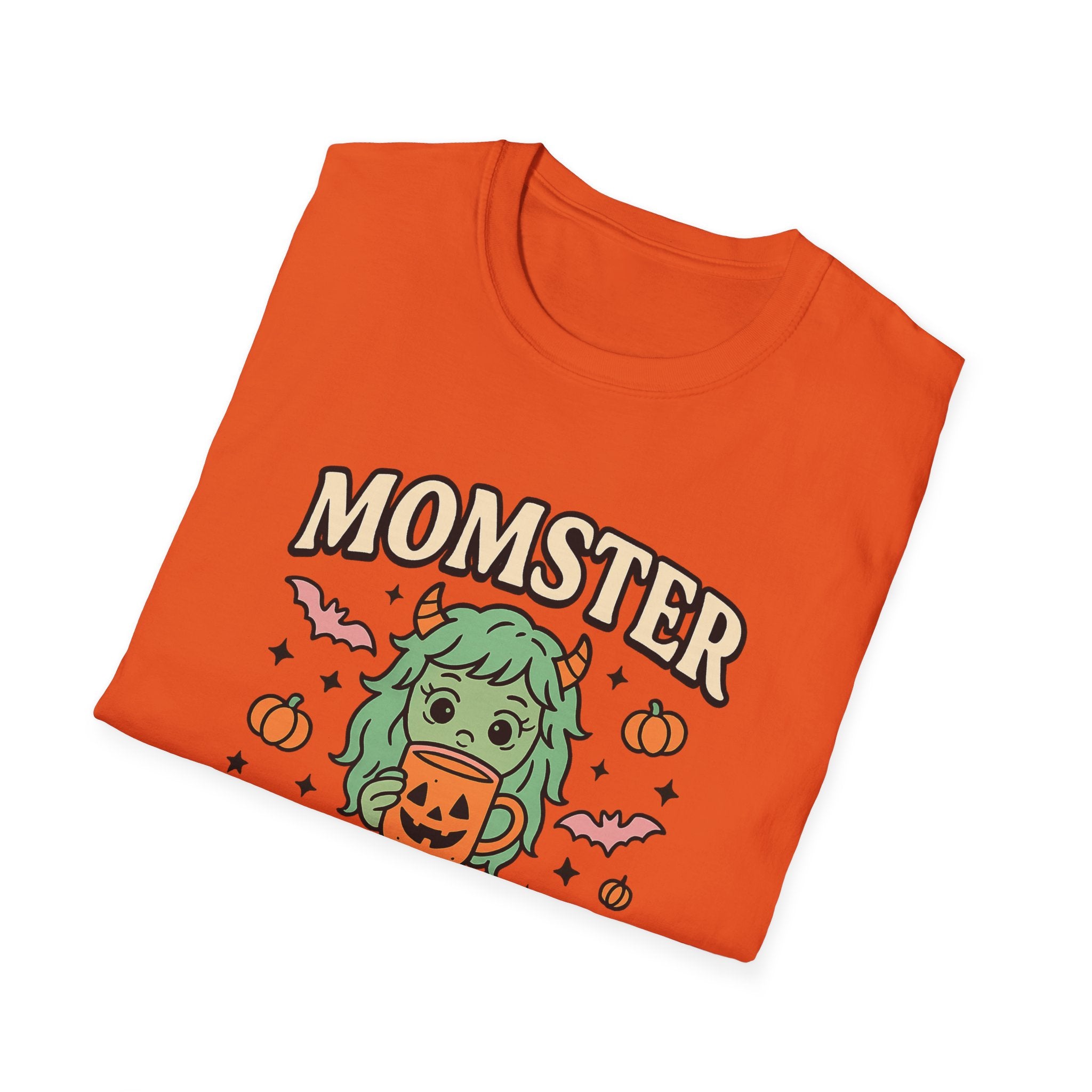 Momster Fueled by Pumpkin Spice & Caffeine – Halloween T-Shirt