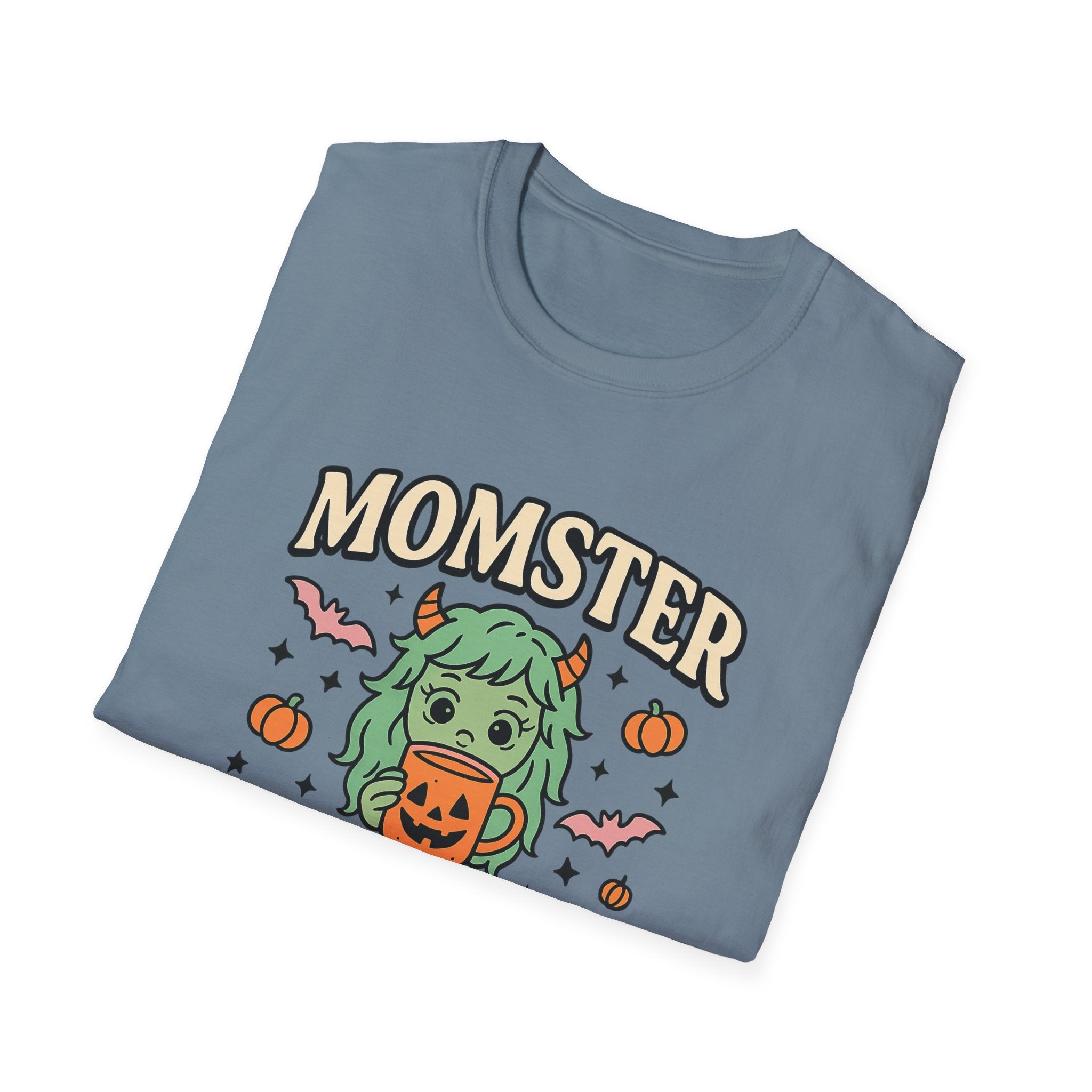 Momster Fueled by Pumpkin Spice & Caffeine – Halloween T-Shirt