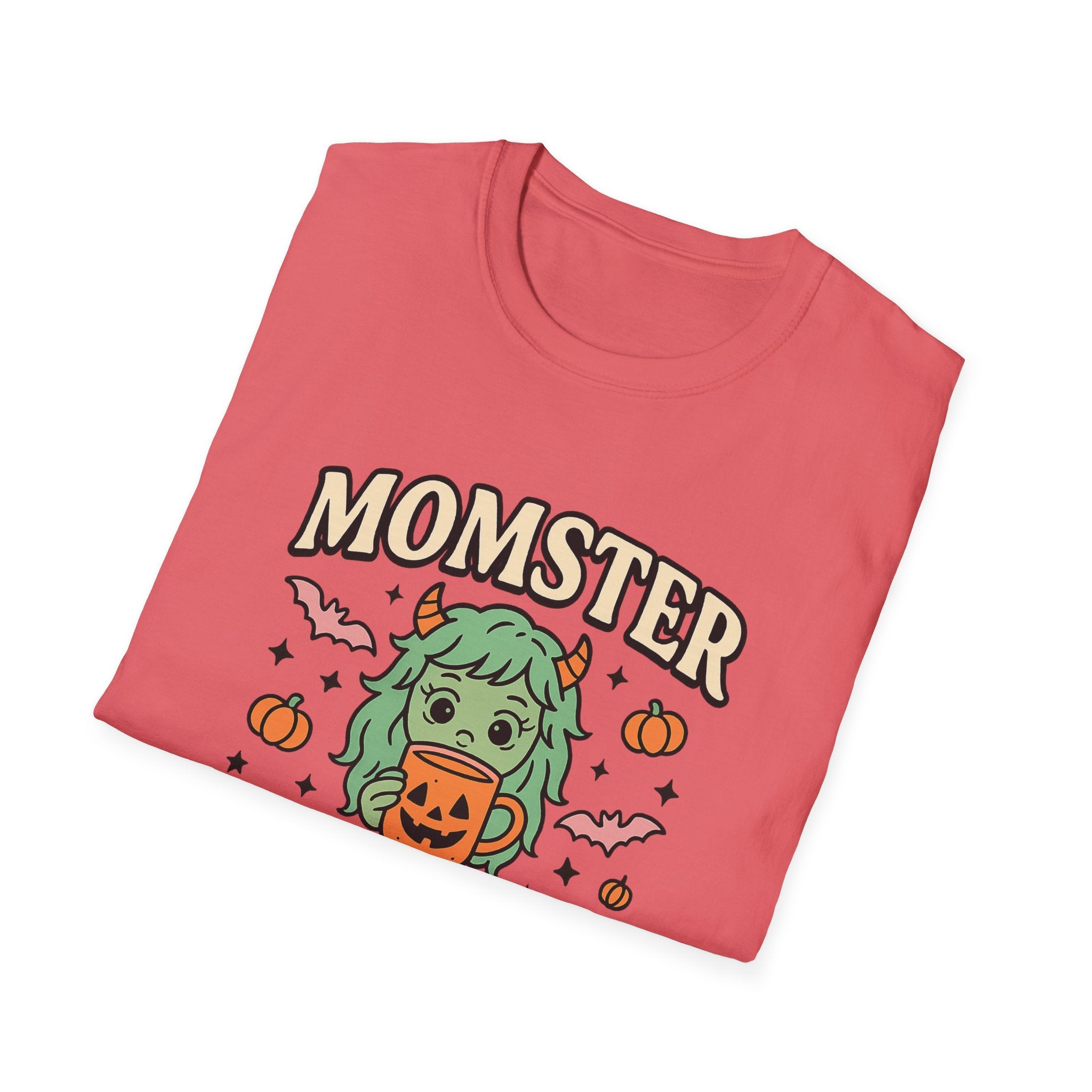 Momster Fueled by Pumpkin Spice & Caffeine – Halloween T-Shirt