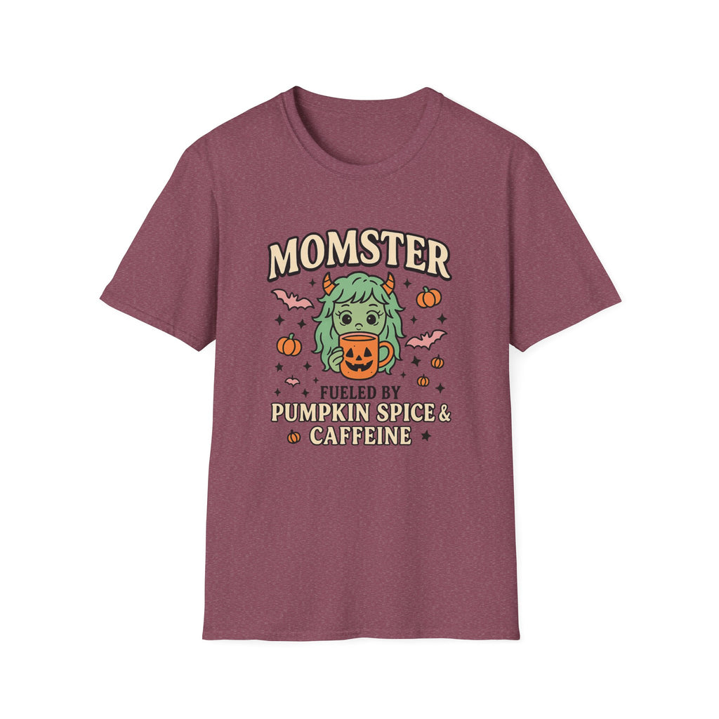 Momster Fueled by Pumpkin Spice & Caffeine – Halloween T-Shirt