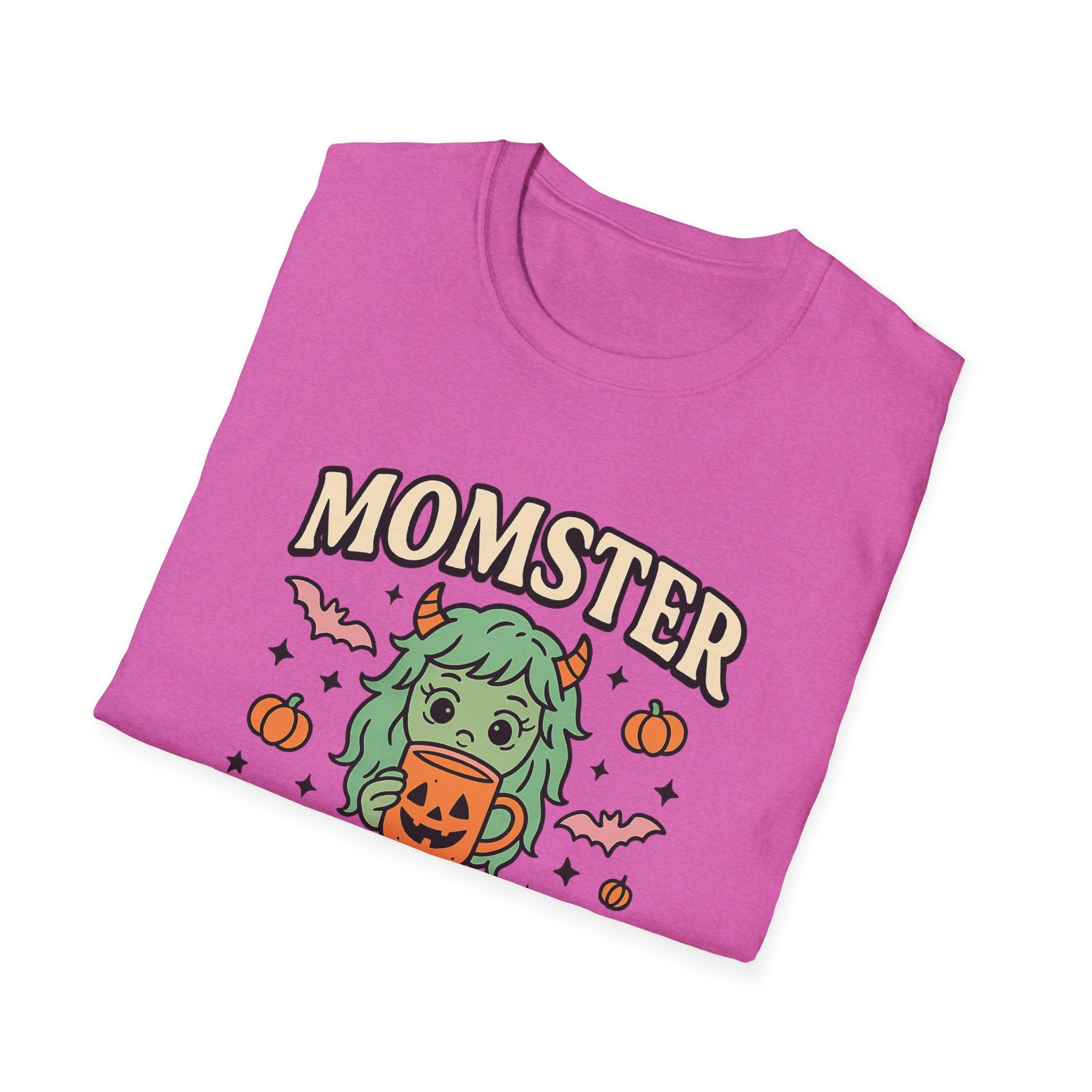 Momster Fueled by Pumpkin Spice & Caffeine – Halloween T-Shirt