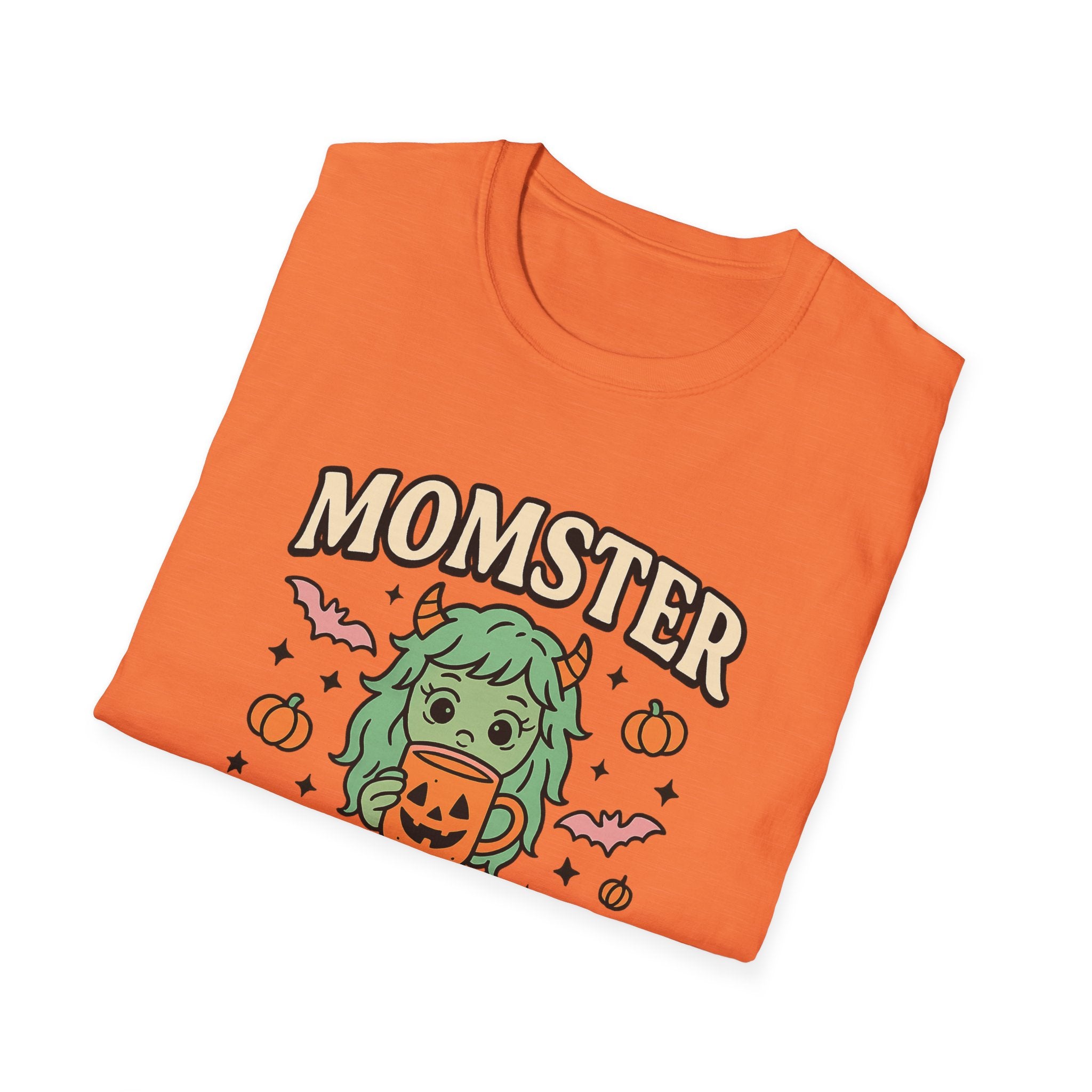 Momster Fueled by Pumpkin Spice & Caffeine – Halloween T-Shirt