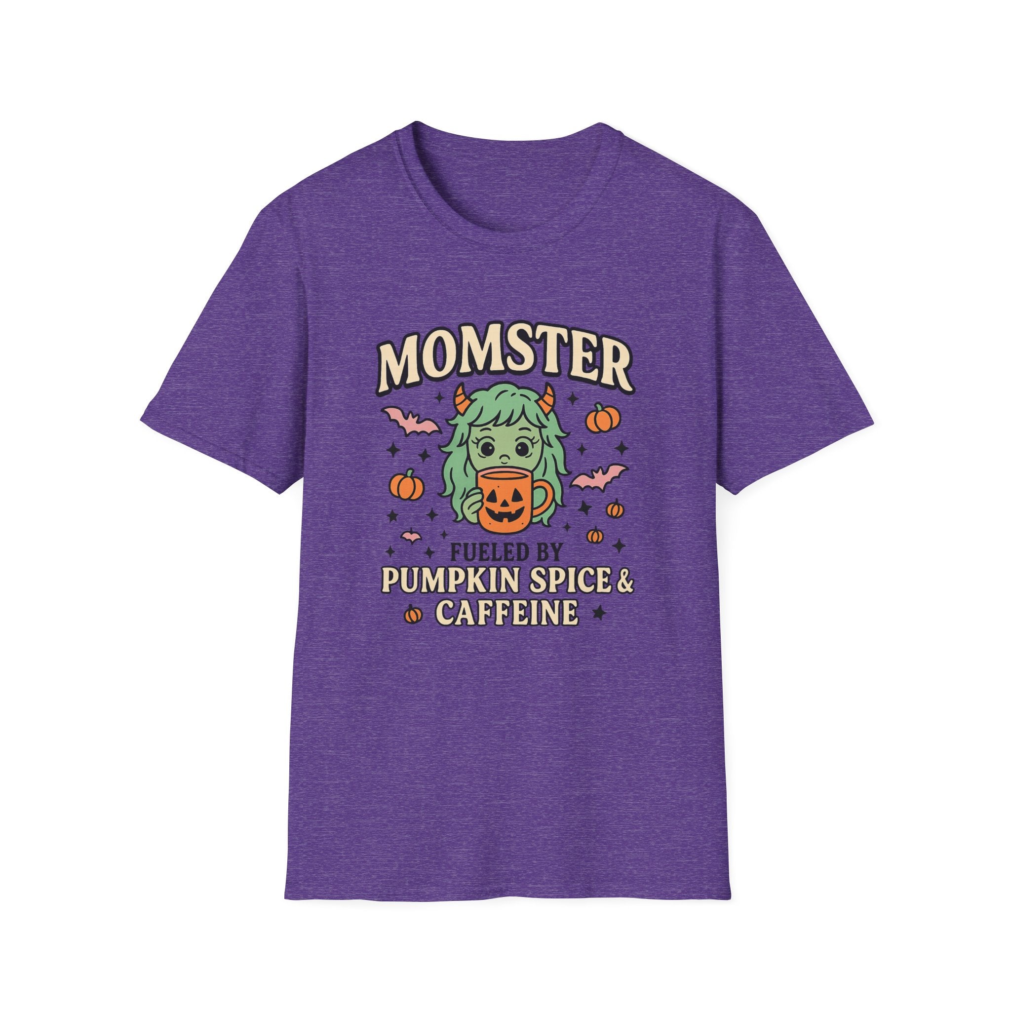 Momster Fueled by Pumpkin Spice & Caffeine – Halloween T-Shirt