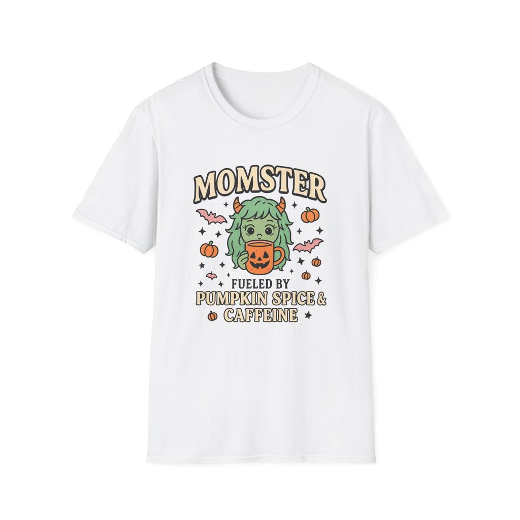 Momster Fueled by Pumpkin Spice & Caffeine – Halloween T-Shirt