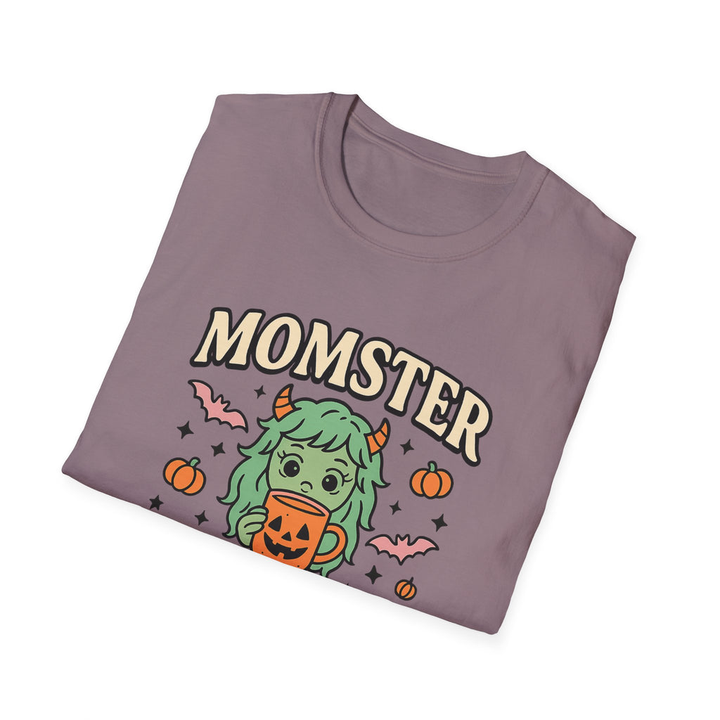 Momster Fueled by Pumpkin Spice & Caffeine – Halloween T-Shirt